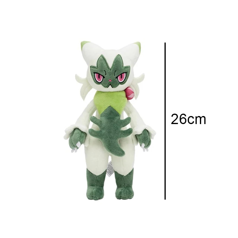 New Sprigatito Evolution Floragato Meowscarada Plush Toy Pokemon Peluche Stuffed Doll Cartoon Animals Cute Cats Birthday Gifts