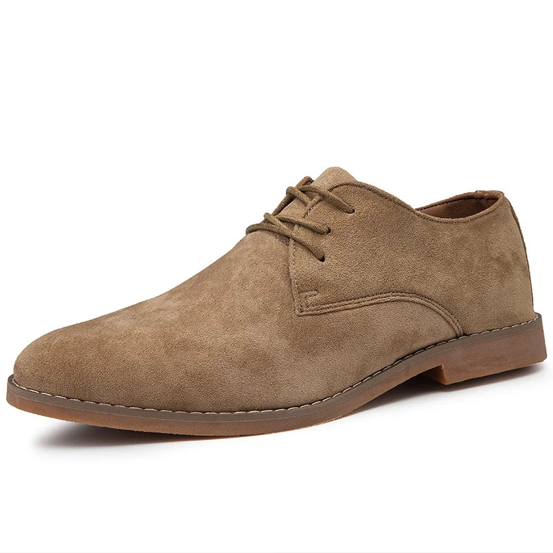Luxury Men Derby Shoes High Quality Suede Leather Shoes for Men Business Casual Shoes Lace-Up Men Party Wedding Shoes Large Size