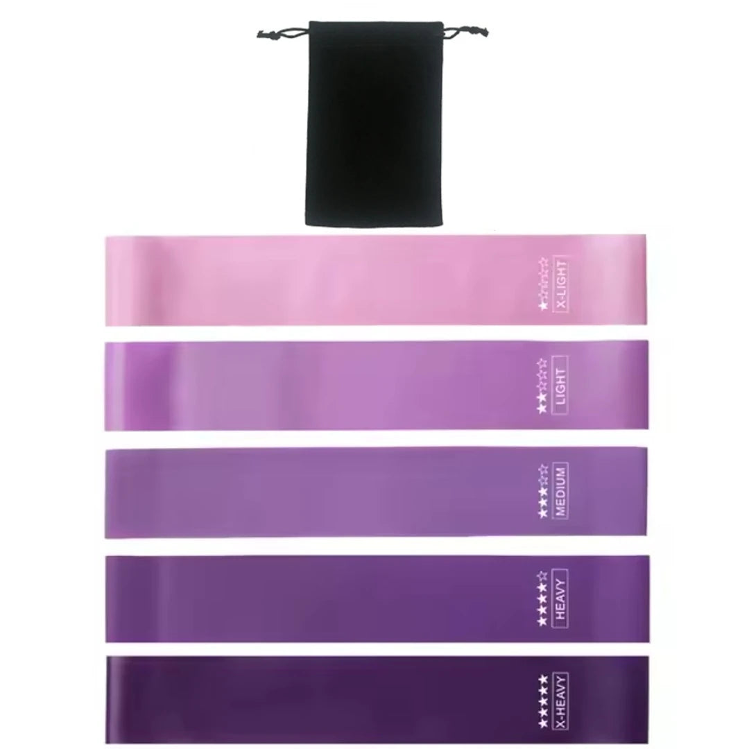 Resistance Loop Exercise Bands, Resistance Bands Exercise Bands for Home Fitness, Stretching, Strength Training, Set of 5