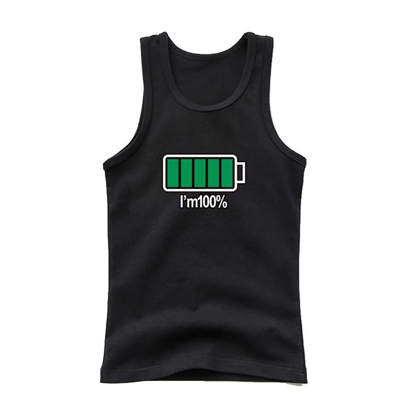 Boys Sleeveless Vest Kids Letter Print Summer 2025 Casual Tank Top Teenagers Singlet Children Camisoles Clothing