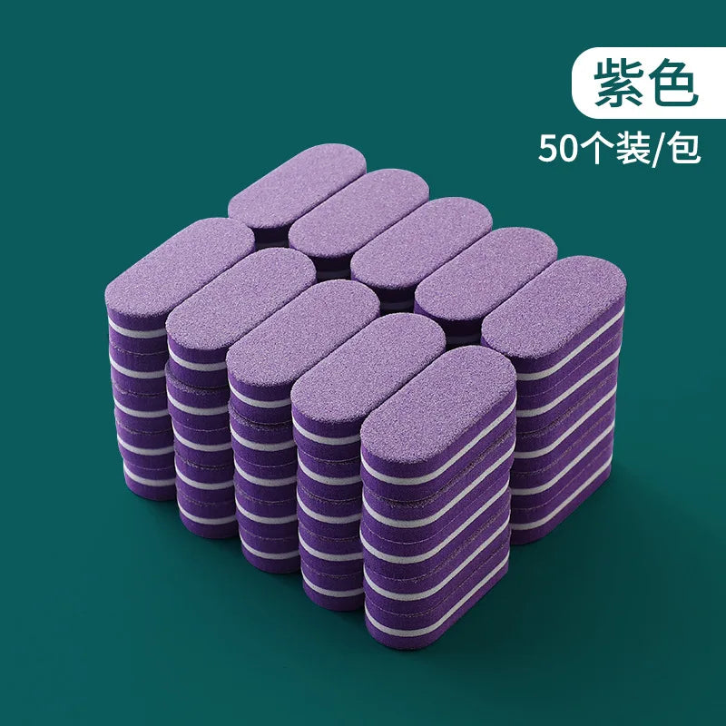 5pcs Mini Nails Sponge File Buffer Block Double Color Buffing Sanding File Pedicure Manicure Tool Gel Suplies Accessories Uñas