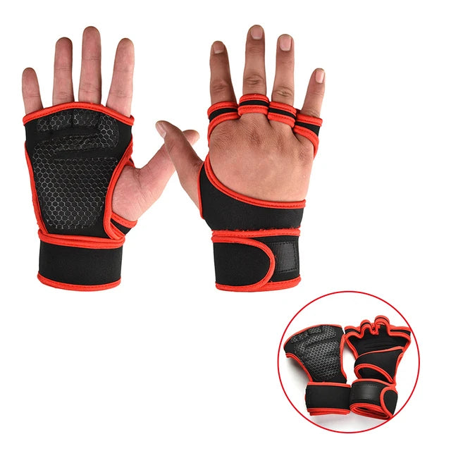 Gym Gloves for Men Women Fitness Weight Lifting Wristband Gloves Body Building Training Sports Exercise Cycling Glove Shockproof