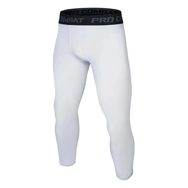 Men's Sports Leggings, Bottoming Shorts, Quick-drying Stretch Fitness, Running, Track and Field, Basketball Training, Compressio