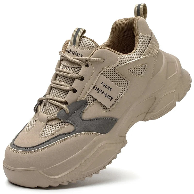 New Fashion 2024 Women's Safety Shoes Sneakers Women Anti-smash Anti-puncture Security Boots Protective Shoes Breathable