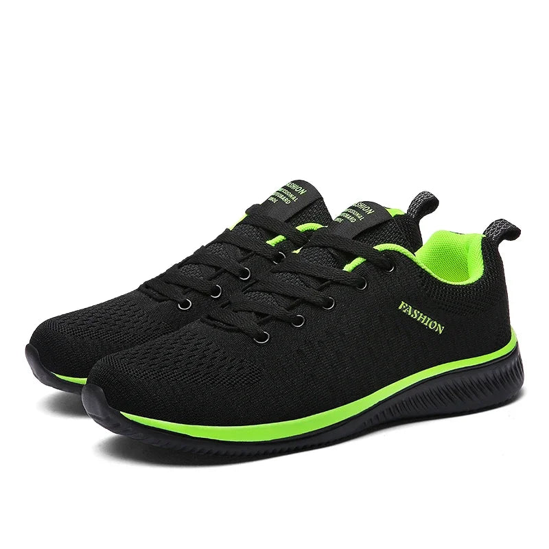 Men Running Walking Knit Shoes Fashion Casual Sneakers Breathable Sport Athletic Men Sneakers Casual Shoes Big Size 36-48