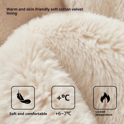 Thickened Warm Plush Soft Soled Cotton Slipper