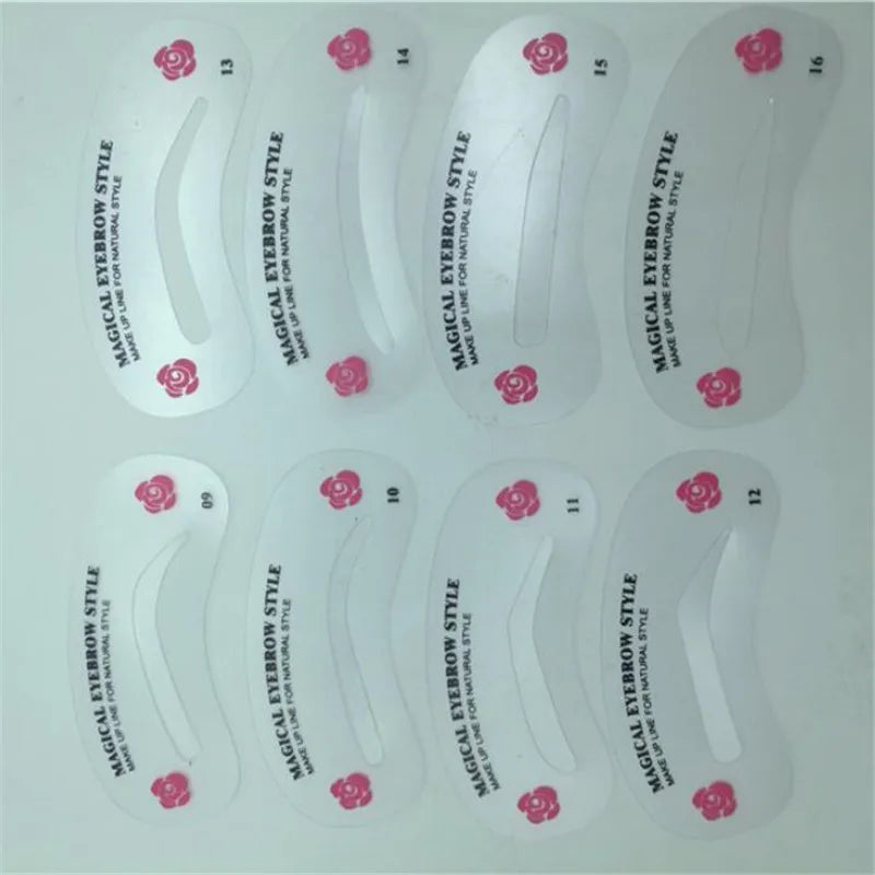 24 Styles Grooming Eyebrow Stencil Kit Makeup Tools DIY Beauty Eyebrow Template Stencil For Women Beauty Tools Accessories