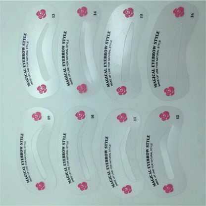 24 Styles Grooming Eyebrow Stencil Kit Makeup Tools DIY Beauty Eyebrow Template Stencil For Women Beauty Tools Accessories