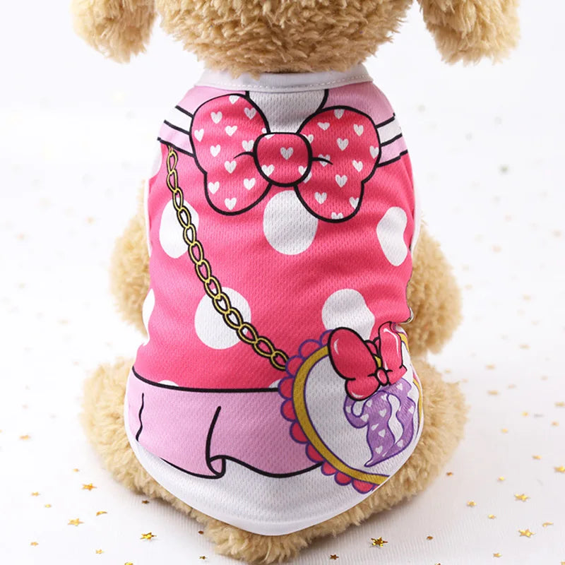 Cute Dog Clothes Summer Autumn Breathable Mesh Soft Puppy Summer Clothes For Small Medium Dog Cat Pet Chihuahua Ropa Para Perros