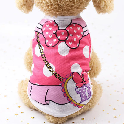 Cute Dog Clothes Summer Autumn Breathable Mesh Soft Puppy Summer Clothes For Small Medium Dog Cat Pet Chihuahua Ropa Para Perros