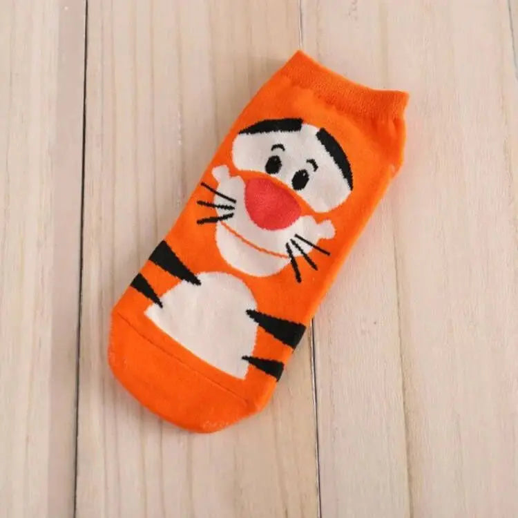 1pair women Boat sock Mickey cute cartoon Japanese Korean sweet Disney cotton socks spring and summer wild short tube socks