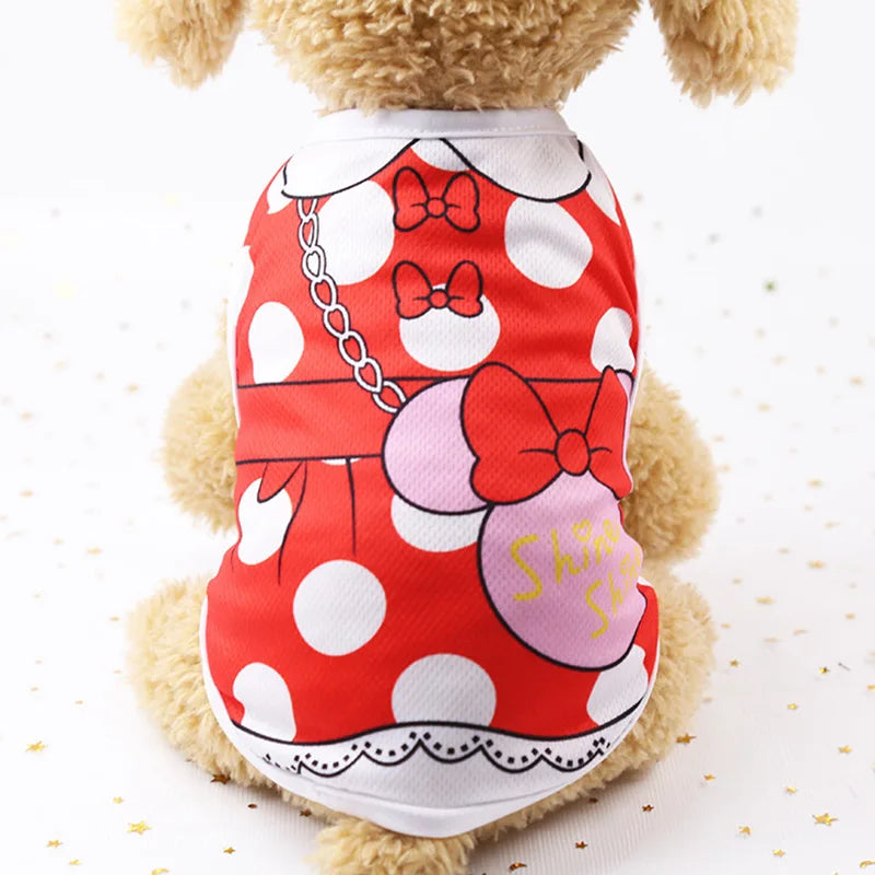 Cute Dog Clothes Summer Autumn Breathable Mesh Soft Puppy Summer Clothes For Small Medium Dog Cat Pet Chihuahua Ropa Para Perros