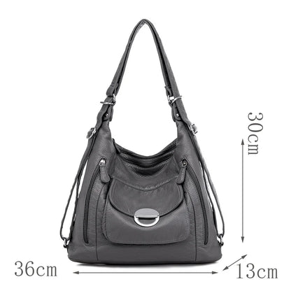 Annmouler Fashion Bag for Women Large Capacity Shoulder Bag Soft Pu Leather Crossbody Bag Pockets Ladies Handbag Tote Purses