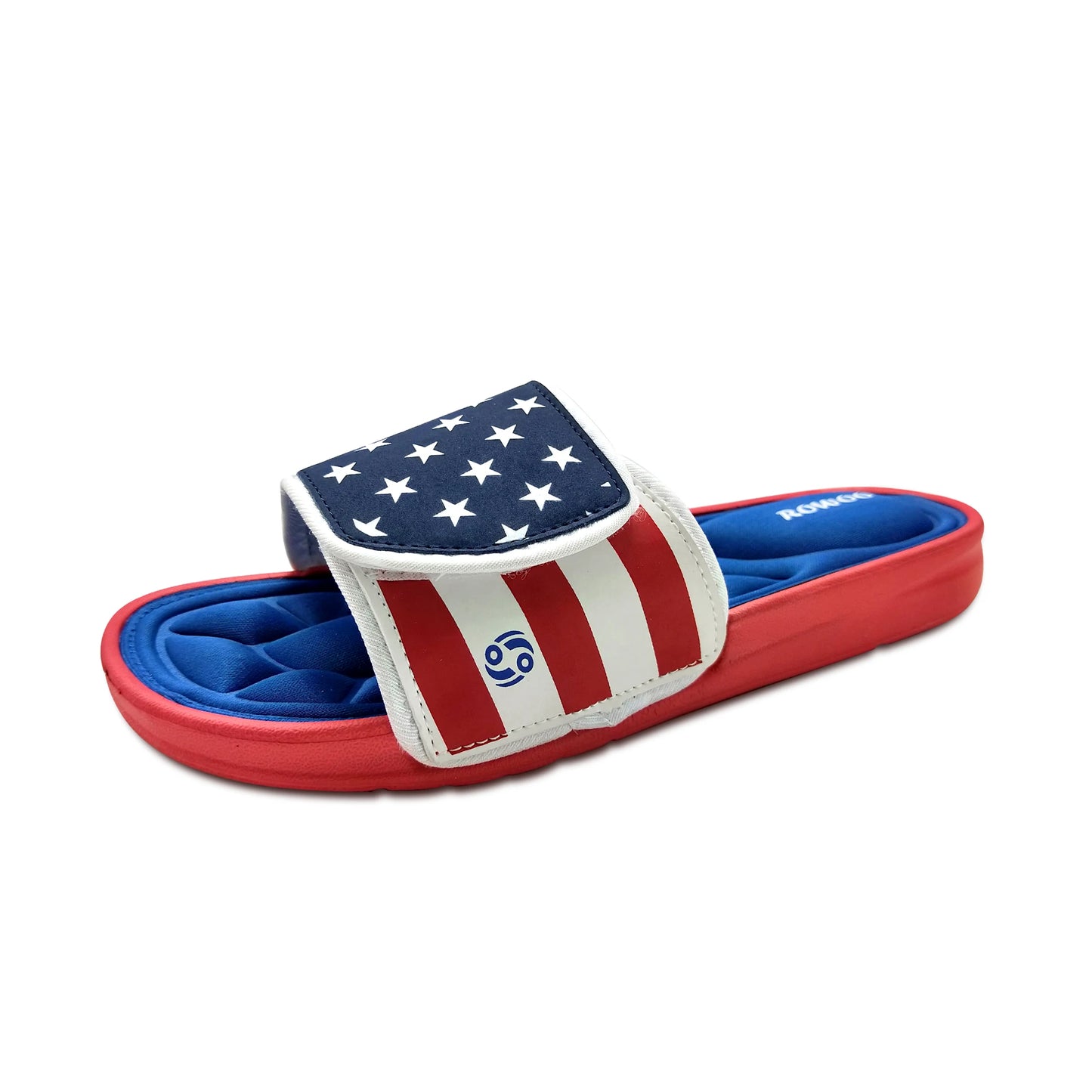 Mens Slippers Breathable Star Striped Memory Foam Indoor Comfortable Flip Flops Beach Sandals Outdoor 2025 New Summer Adjustable