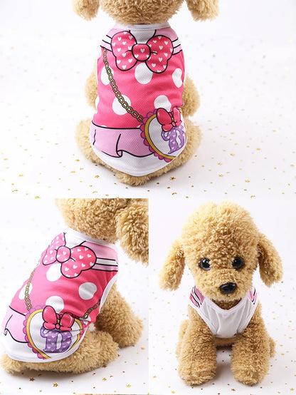 Cute Dog Clothes Summer Autumn Breathable Mesh Soft Puppy Summer Clothes For Small Medium Dog Cat Pet Chihuahua Ropa Para Perros