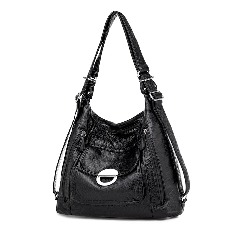 Annmouler Fashion Bag for Women Large Capacity Shoulder Bag Soft Pu Leather Crossbody Bag Pockets Ladies Handbag Tote Purses
