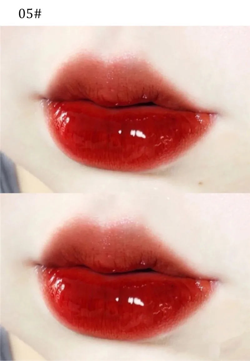 Cute Bear Liquid Lip Gloss Waterproof Non-stick Long Lasting Mirror Water Lip Glaze Lipstick Lip Gloss Beauty Cosmetic Makeup