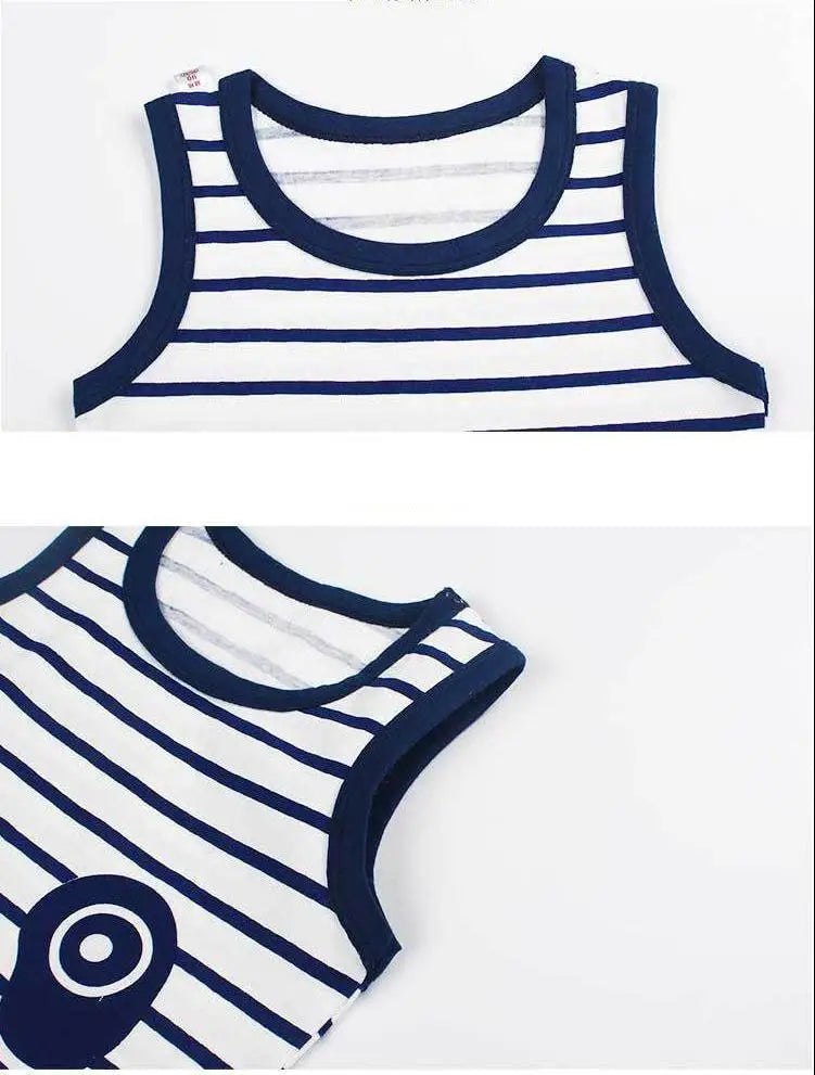 Baby Boy Summer Clothes 2020 Cartoon Sleeveless Tops Vest + Shorts 2pcs Infant Clothing Outfits Kids Bebes Sport Suits