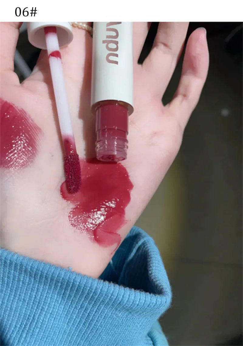 Cute Bear Liquid Lip Gloss Waterproof Non-stick Long Lasting Mirror Water Lip Glaze Lipstick Lip Gloss Beauty Cosmetic Makeup