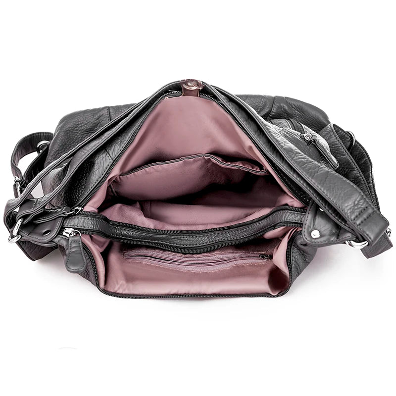 Annmouler Fashion Bag for Women Large Capacity Shoulder Bag Soft Pu Leather Crossbody Bag Pockets Ladies Handbag Tote Purses