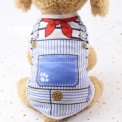 Cute Dog Clothes Summer Autumn Breathable Mesh Soft Puppy Summer Clothes For Small Medium Dog Cat Pet Chihuahua Ropa Para Perros