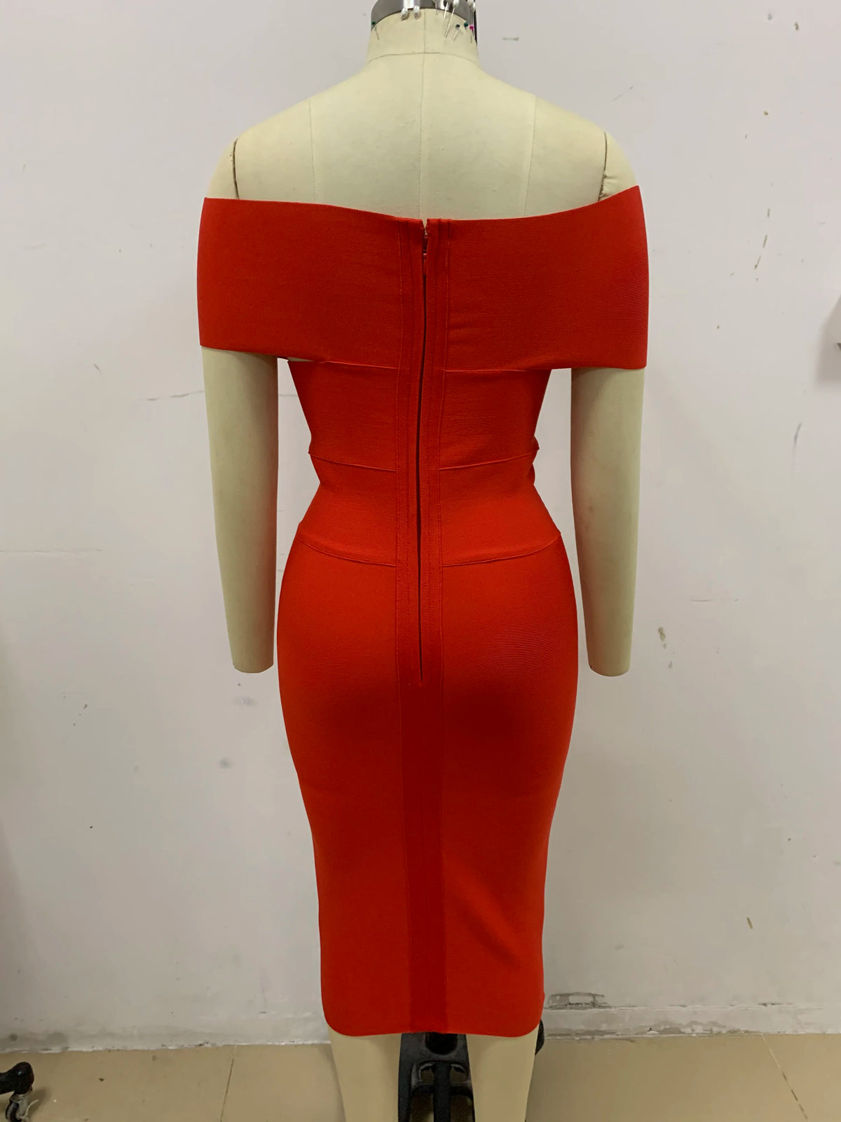 Moonccloset New Summer 5 Colors Sexy Fashion Women's Off Shoulder Bandage Dress Green Night Club Party Dress