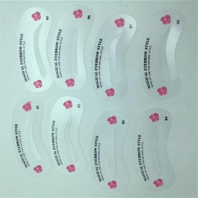 24 Styles Grooming Eyebrow Stencil Kit Makeup Tools DIY Beauty Eyebrow Template Stencil For Women Beauty Tools Accessories