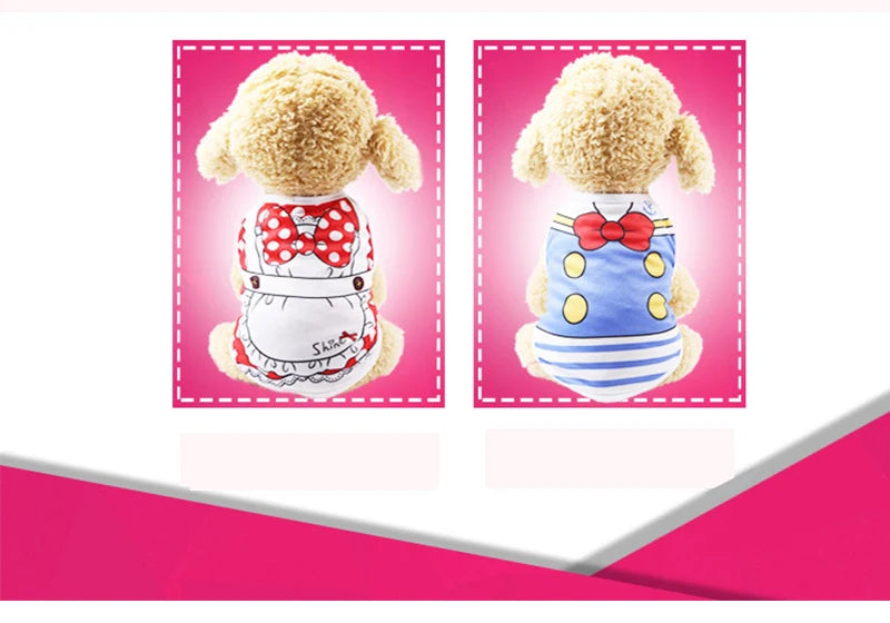 Cute Dog Clothes Summer Autumn Breathable Mesh Soft Puppy Summer Clothes For Small Medium Dog Cat Pet Chihuahua Ropa Para Perros