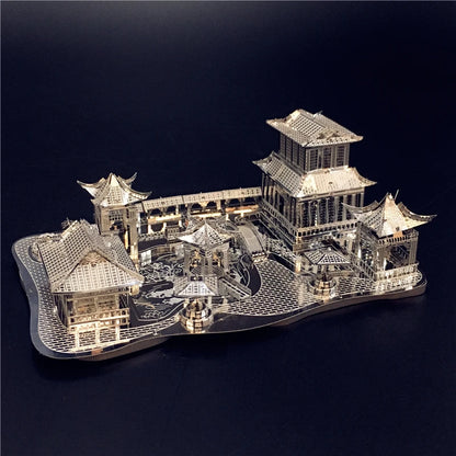 3D Metal Puzzle Chinese classical Gardens of Suzhou Building Diy 3D Model Kits Laser Cut Assemble Jigsaw Toys