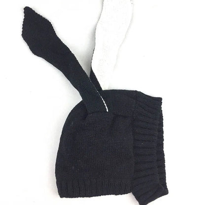 Cute Rabbit Ears Baby Hat Cap Winter Warm Knitted Caps For Children Infant Baby Girl Boy Bunny Beanie Hats Photography Props