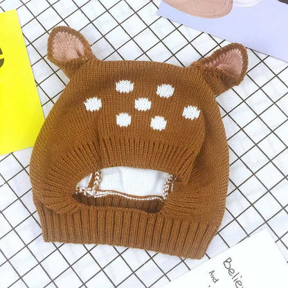 Cute Rabbit Ears Baby Hat Cap Winter Warm Knitted Caps For Children Infant Baby Girl Boy Bunny Beanie Hats Photography Props