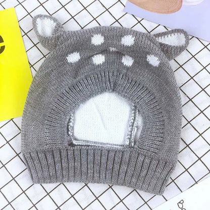 Cute Rabbit Ears Baby Hat Cap Winter Warm Knitted Caps For Children Infant Baby Girl Boy Bunny Beanie Hats Photography Props