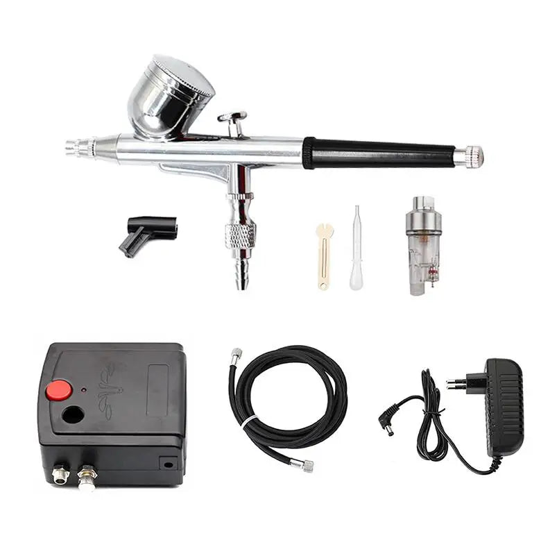 0.3mm Airbrush Paint Airbrush Compressor Air Brush Spray Gun Sprayer Pen Kit Makeup Airbrush Cake Needle Body Paint Nail Tattoo