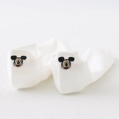 1pair women Boat sock Mickey cute cartoon Japanese Korean sweet Disney cotton socks spring and summer wild short tube socks