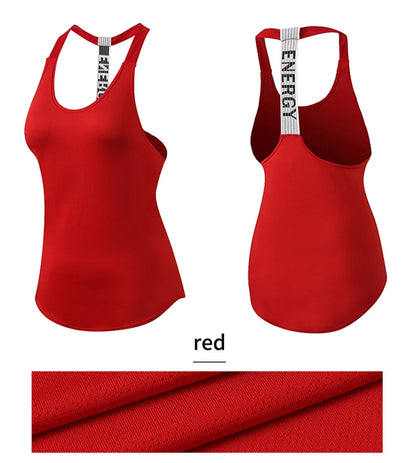Women Gym Tops Black Sleeveless Yoga Top Women Fitness Shirt Gym Vest Running workout Sports Tops Letter Backless Shirt