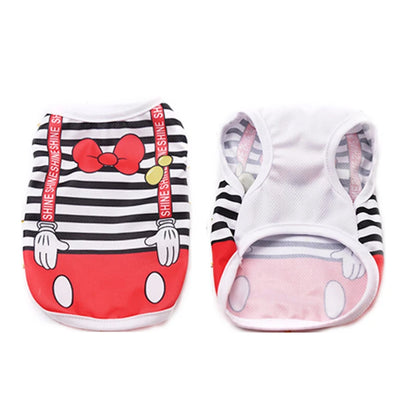 Cute Dog Clothes Summer Autumn Breathable Mesh Soft Puppy Summer Clothes For Small Medium Dog Cat Pet Chihuahua Ropa Para Perros