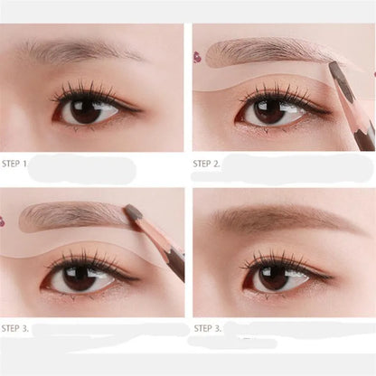 24 Styles Grooming Eyebrow Stencil Kit Makeup Tools DIY Beauty Eyebrow Template Stencil For Women Beauty Tools Accessories