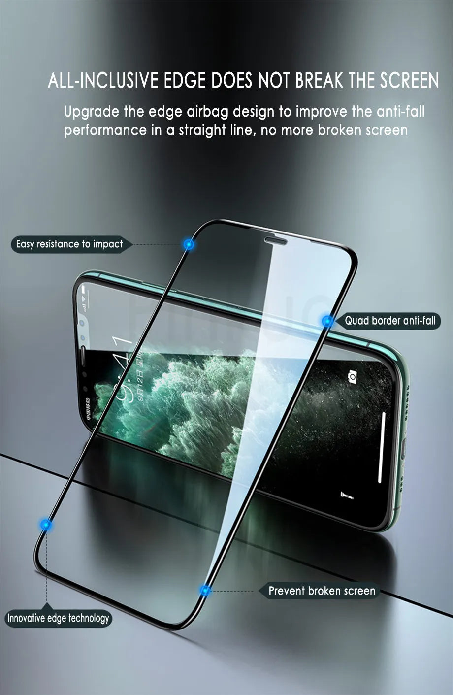 Full Cover Protective Glass On The For iPhone 11 12 13 Pro XS Max XR X Screen Protector For iPhone 7 6 8 Plus 11 Tempered Glass