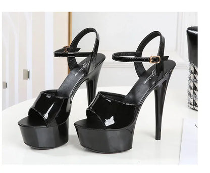 2022 Pole Dance Shoes Stripper High Heels Women Sexy Show Shoes Sandals Party Club 15 17 CM Platform High-heeled Shoes Wedding