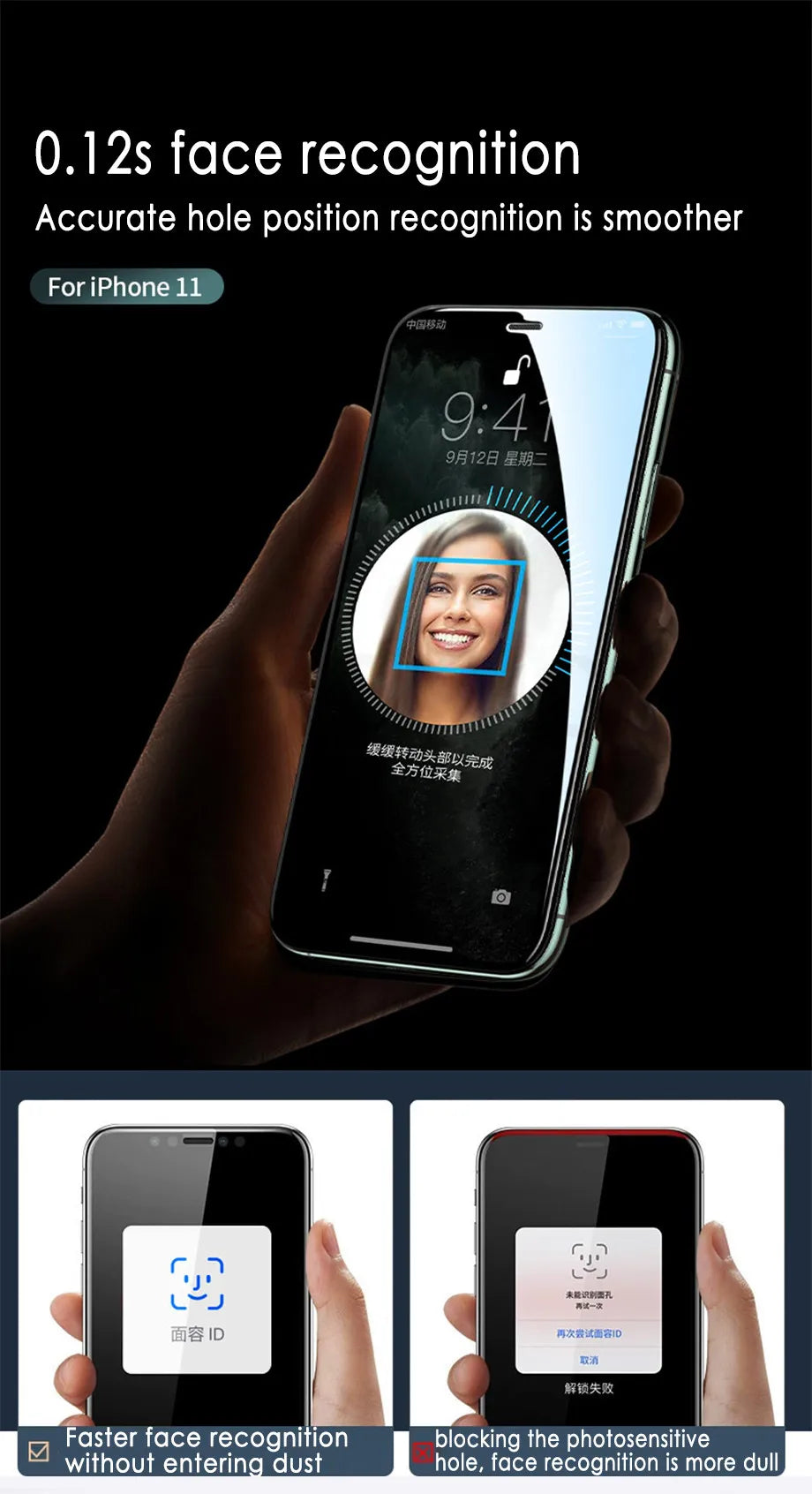 Full Cover Protective Glass On The For iPhone 11 12 13 Pro XS Max XR X Screen Protector For iPhone 7 6 8 Plus 11 Tempered Glass