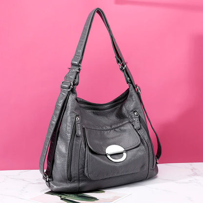 Annmouler Fashion Bag for Women Large Capacity Shoulder Bag Soft Pu Leather Crossbody Bag Pockets Ladies Handbag Tote Purses