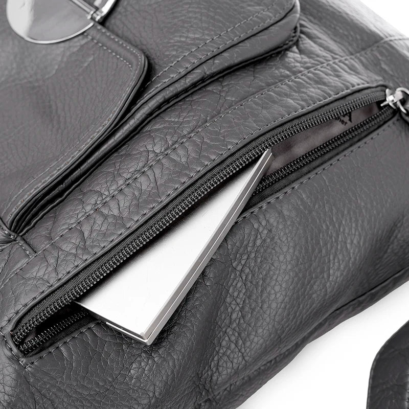 Annmouler Fashion Bag for Women Large Capacity Shoulder Bag Soft Pu Leather Crossbody Bag Pockets Ladies Handbag Tote Purses