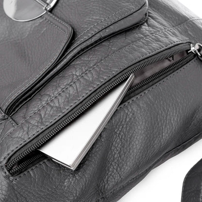 Annmouler Fashion Bag for Women Large Capacity Shoulder Bag Soft Pu Leather Crossbody Bag Pockets Ladies Handbag Tote Purses