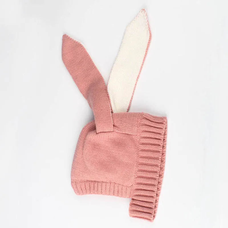 Cute Rabbit Ears Baby Hat Cap Winter Warm Knitted Caps For Children Infant Baby Girl Boy Bunny Beanie Hats Photography Props