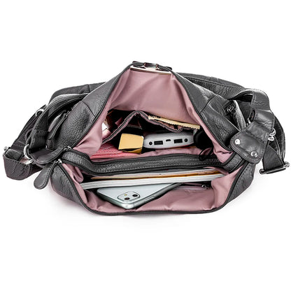 Annmouler Fashion Bag for Women Large Capacity Shoulder Bag Soft Pu Leather Crossbody Bag Pockets Ladies Handbag Tote Purses