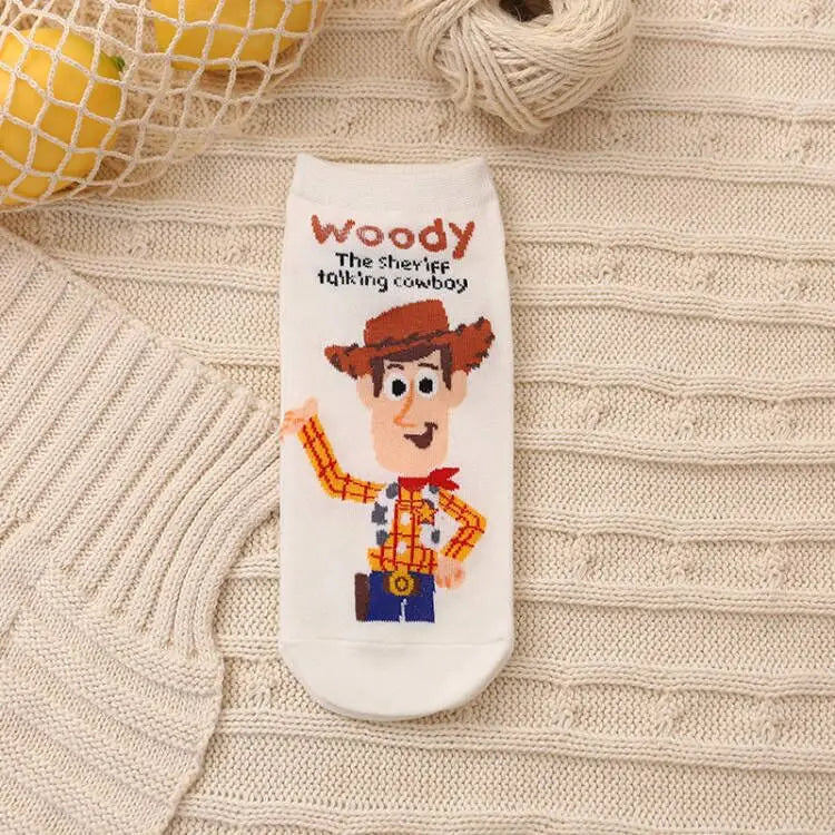 1pair women Boat sock Mickey cute cartoon Japanese Korean sweet Disney cotton socks spring and summer wild short tube socks