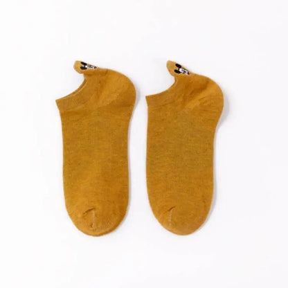 1pair women Boat sock Mickey cute cartoon Japanese Korean sweet Disney cotton socks spring and summer wild short tube socks