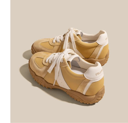 7cm Women Height-increasing Sneakers Breathable Running Casual Sport Vulcanized Sneakers Shoes for Women Sports Yellow Shoes