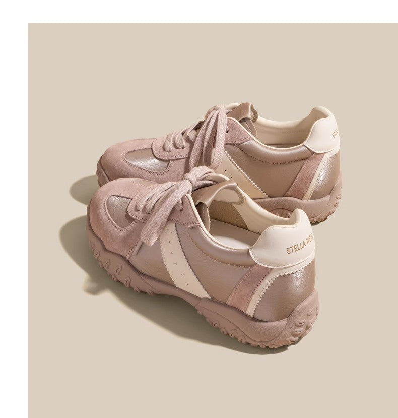7cm Women Height-increasing Sneakers Breathable Running Casual Sport Vulcanized Sneakers Shoes for Women Sports Yellow Shoes