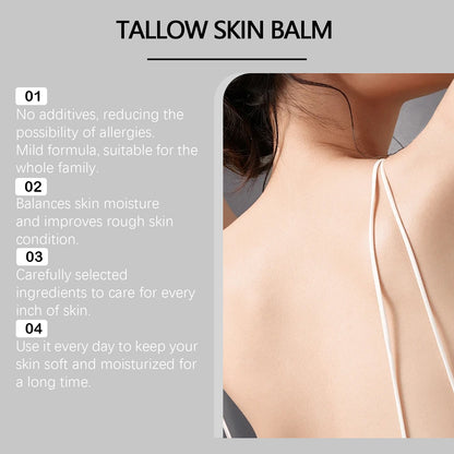 Beef Tallow Moisturizing Balm Wrinkle Remover Brightening Firming Smoothing Repair Fade Fine Lines Soft Facial Nourishing Cream